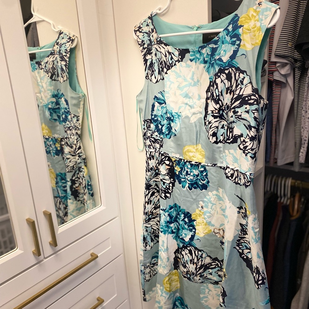 J.Crew Lined Floral Dress, Size 4